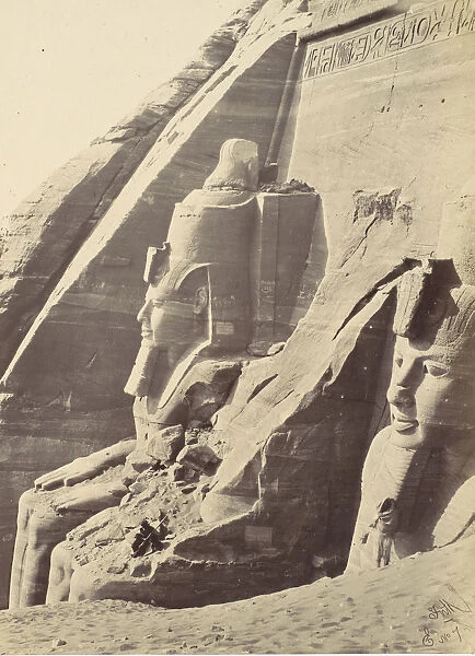 Abu Simbel, Nubia, 1857. Creator: Francis Frith