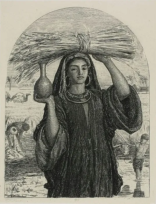 Framed Print : The Abundance of Egypt, 1857. Creator: William Holman Hunt Framed Print : The Abundance of Egypt, 1857. Creator: William Holman Hunt