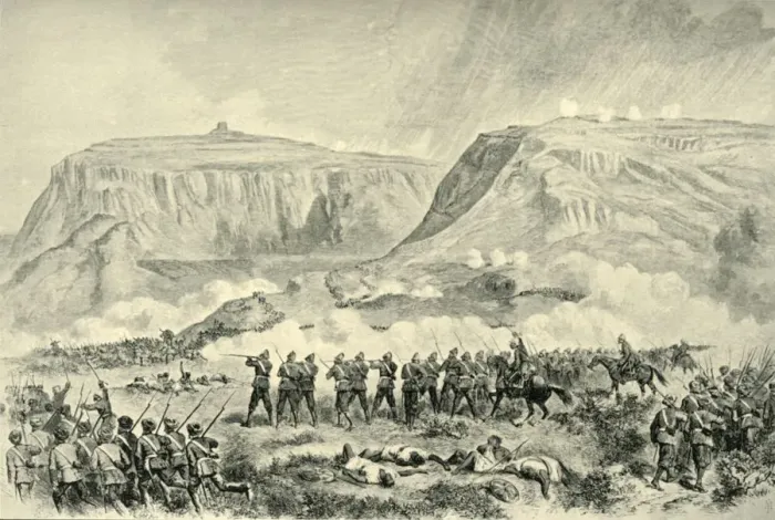Framed Print : The Abyssinia Expedition: The Battle of Arogee... on Good Friday, April 10, 1868