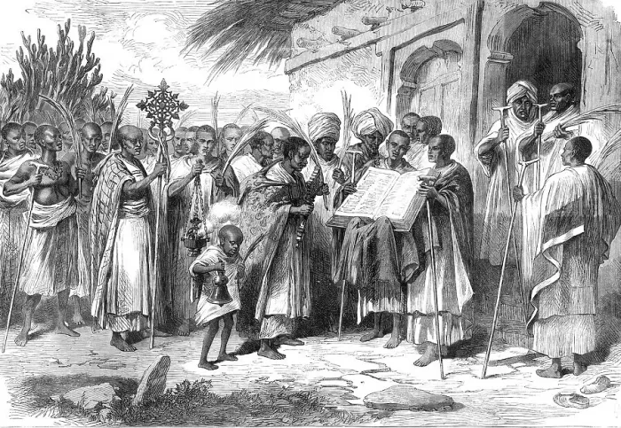 Framed Print : The Abyssinian Church Festival of Palm Sunday, 1868. Creator: Unknown Framed Print : The Abyssinian Church Festival of Palm Sunday, 1868. Creator: Unknown