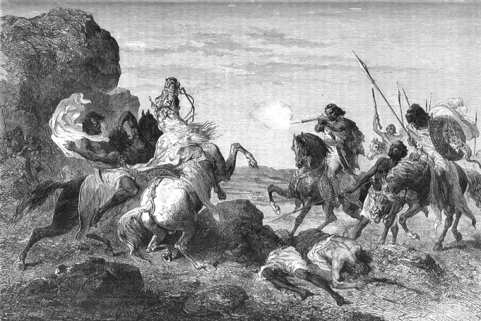 Framed Print : Abyssinian warfare; A journey through Soudan and Western Abyssinia, with Reminiscences... 1875. Creator: Unknown