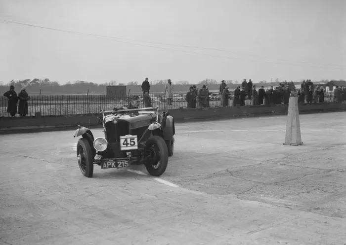Framed Print : AC 16 / 66 competing in the JCC Rally, Brooklands, Surrey, 1939. Artist: Bill Brunell Framed Print : AC 16 / 66 competing in the JCC Rally, Brooklands, Surrey, 1939. Artist: Bill Brunell