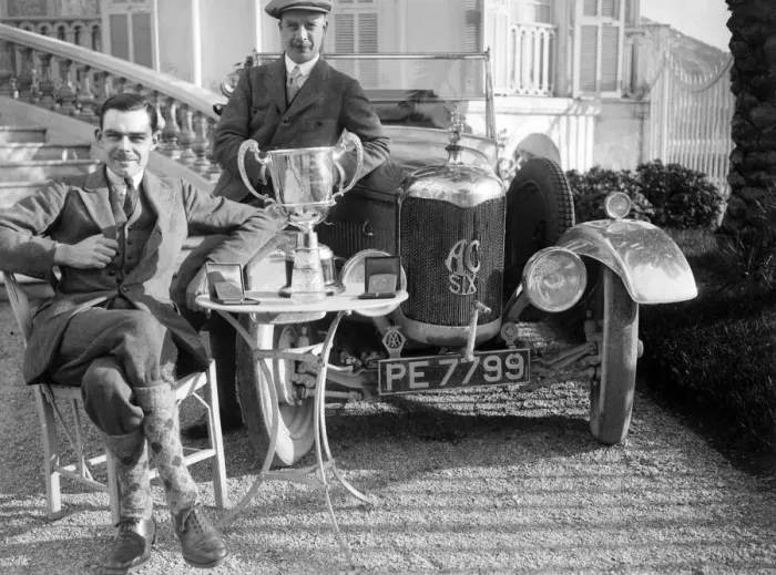 Framed Print : AC 6 1990 cc of VA Bruce, winner of the Monte Carlo Rally, January 1926. Artist: Bill Brunell Framed Print : AC 6 1990 cc of VA Bruce, winner of the Monte Carlo Rally, January 1926. Artist: Bill Brunell