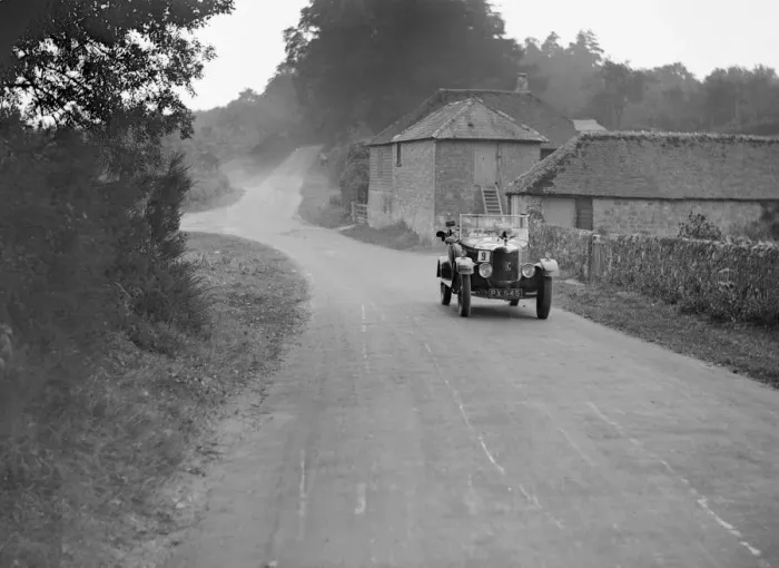 Framed Print : AC open 4-seater competing in the Brighton & Hove Motor Club Trial, 1920s. Artist: Bill Brunell Framed Print : AC open 4-seater competing in the Brighton & Hove Motor Club Trial, 1920s. Artist: Bill Brunell