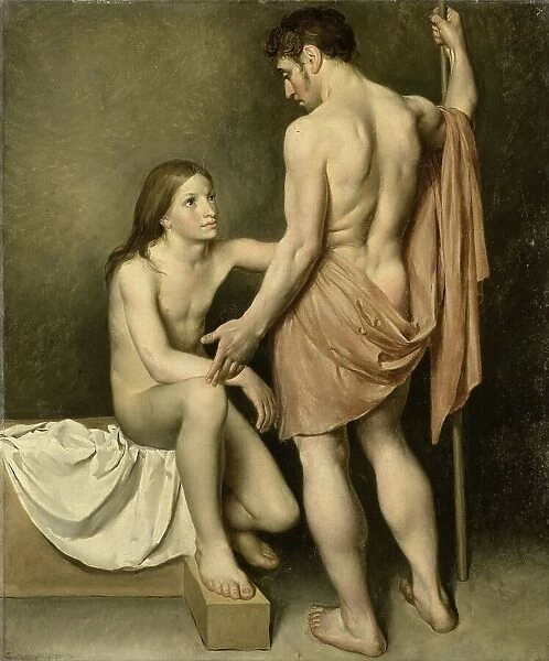 Academic Study of a Man and a Woman, 1808. Creator: Wouter Mol