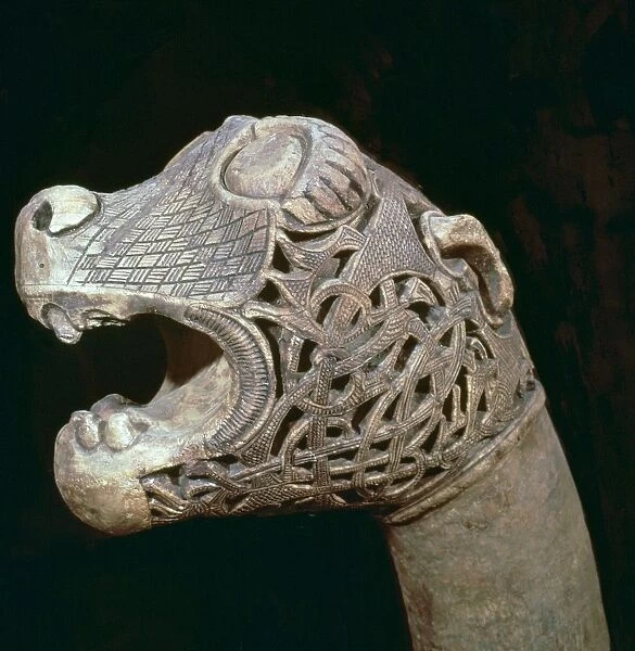 The Academicians animal head-post from the Oseburg ship burial, 9th century