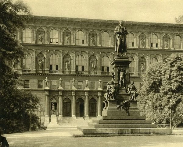 The Academy of Fine Arts and Schiller Monument, Vienna, Austria, c1935. Creator: Unknown