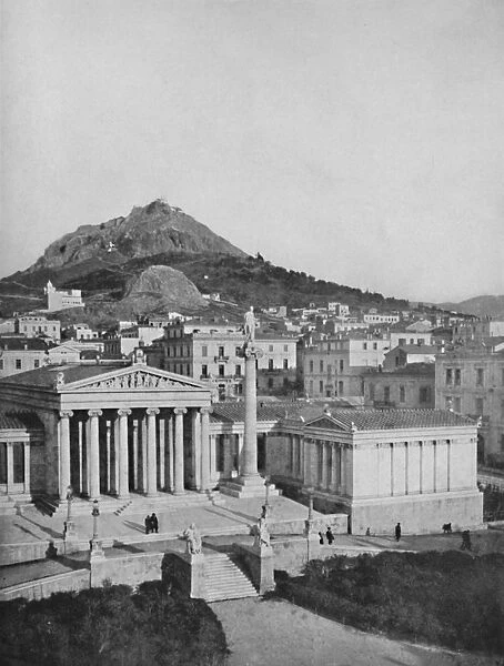 The Academy, Mount Lycabettus in the background, 1913