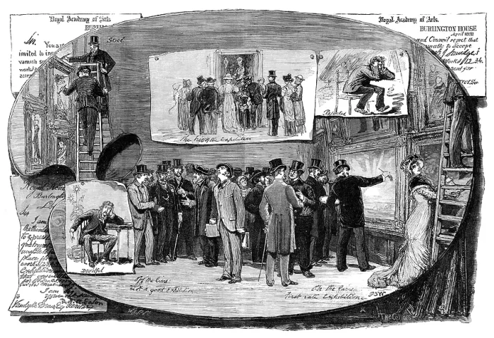 Framed Print : Academy Notes, 1881. Creator: William James Palmer Framed Print : Academy Notes, 1881. Creator: William James Palmer