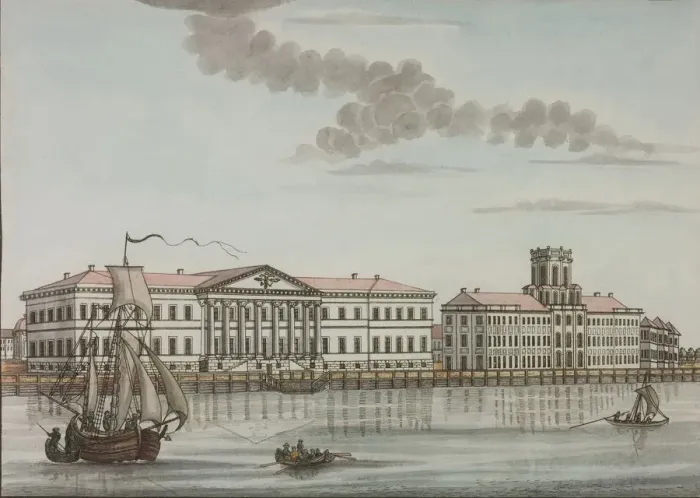 Framed Print : The Academy of Science in St. Petersburg, Between 1792 and 1820 Framed Print : The Academy of Science in St. Petersburg, Between 1792 and 1820