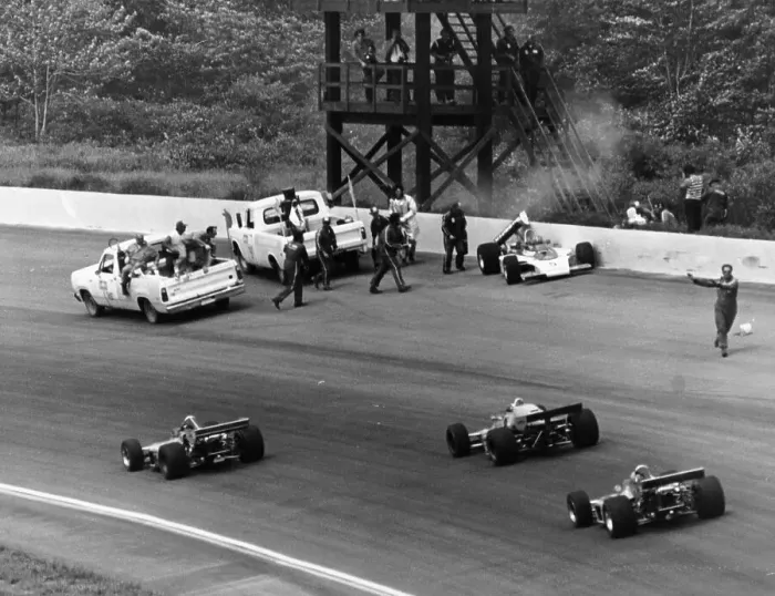 Framed Print : Accident at the Indianapolis 500, Indianapolis, Indiana, USA, 1974 Framed Print : Accident at the Indianapolis 500, Indianapolis, Indiana, USA, 1974