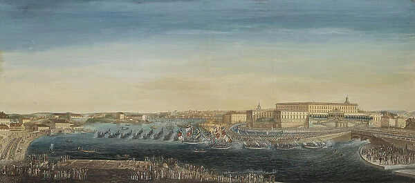 The Acclamation of King Carl XIV Johan of Sweden, 1818. Creator: Axel Fredrik Cederholm