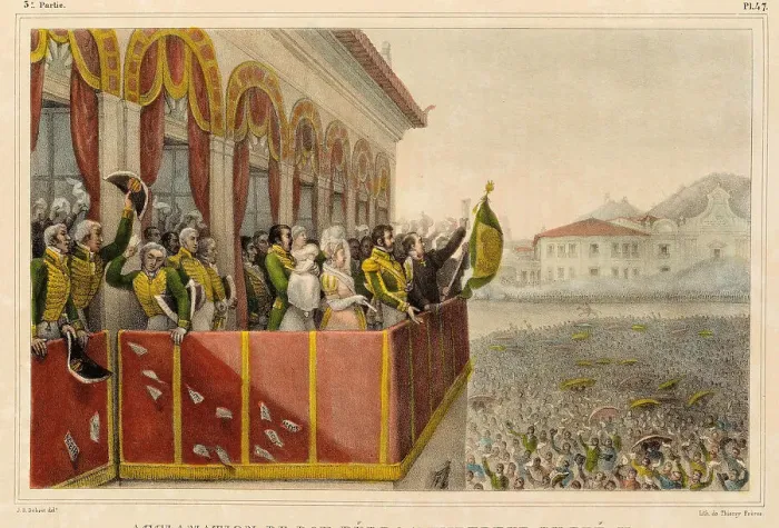 Framed Print : Acclamation of Pedro I in Rio de Janeiro on 12 October 1822, 1830s. Creator: Debret, Jean-Baptiste (1768-1848) Framed Print : Acclamation of Pedro I in Rio de Janeiro on 12 October 1822, 1830s. Creator: Debret, Jean-Baptiste (1768-1848)