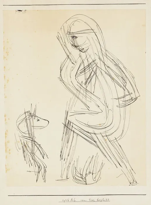 Paul Klee Print - Accompanied by the Animal, 1926. Art Prints