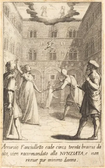 Framed Print : Accursio, 1619. Creator: Jacques Callot Framed Print : Accursio, 1619. Creator: Jacques Callot