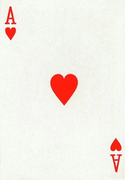 Ace of Hearts from a deck of Goodall & Son Ltd. playing cards, c1940