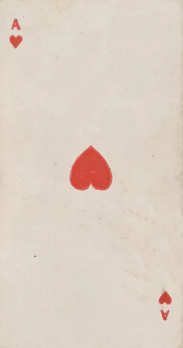 Framed Print : Ace of Hearts (red), from the Playing Cards series (N84) for Duke brand cigarettes, 1888 Framed Print : Ace of Hearts (red), from the Playing Cards series (N84) for Duke brand cigarettes, 1888