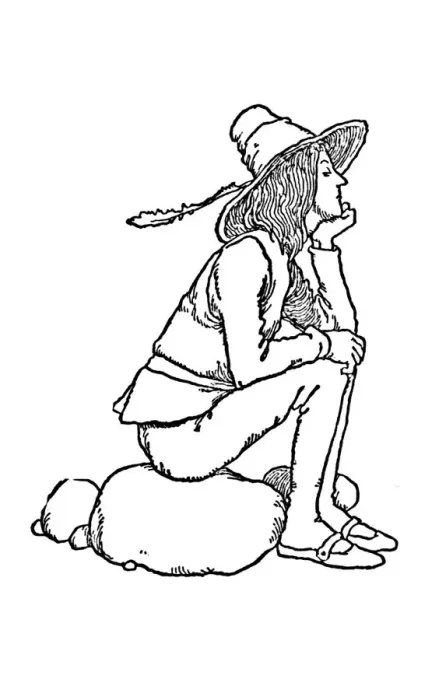 Framed Print : Ach! Du Lieber Augustin, c1930. Artist: W Heath Robinson Framed Print : Ach! Du Lieber Augustin, c1930. Artist: W Heath Robinson