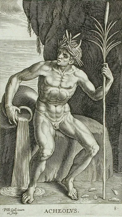 Framed Print : Acheolus, 1586. Creator: Philip Galle Framed Print : Acheolus, 1586. Creator: Philip Galle
