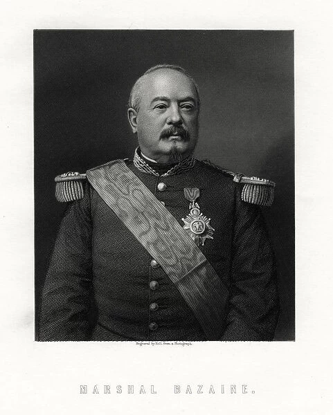 Achille Francois Bazaine, marshal of France, 19th century. Artist: W Holl