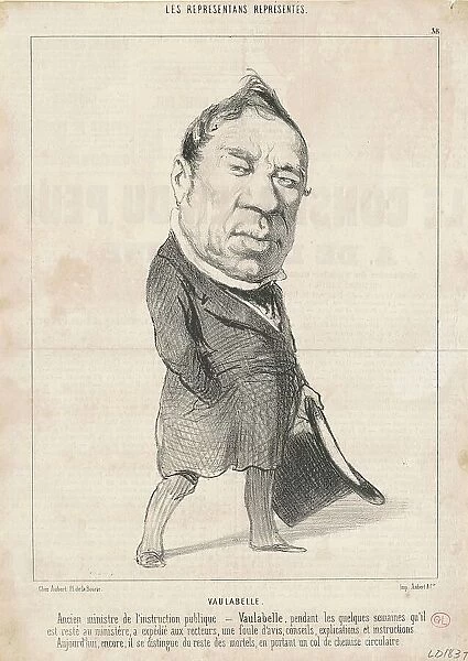 Achille Tenaille de Vaulabelle, 19th century. Creator: Honore Daumier