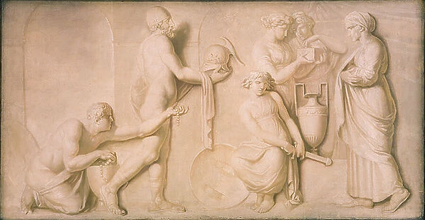 Achilles and the Daughters of Lycomedes, 1794-1798. Creator: Nicolai Abraham Abildgaard