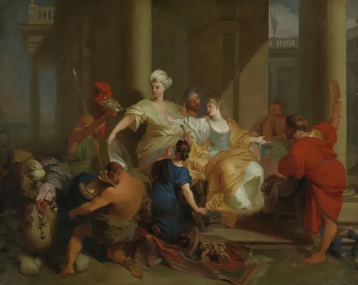 Framed Print : Achilles among the Daughters of Lycomedes; Achilles discovered among... 1st half of 18th century. Creator: Unknown Framed Print : Achilles among the Daughters of Lycomedes; Achilles discovered among... 1st half of 18th century. Creator: Unknown