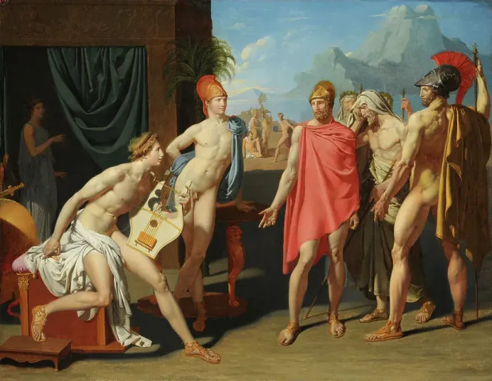Framed Print : Achilles Receiving the Ambassadors of Agamemnon Framed Print : Achilles Receiving the Ambassadors of Agamemnon