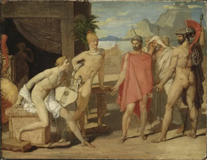 Framed Print : Achilles Receiving the Ambassadors of Agamemnon, 1801 Framed Print : Achilles Receiving the Ambassadors of Agamemnon, 1801