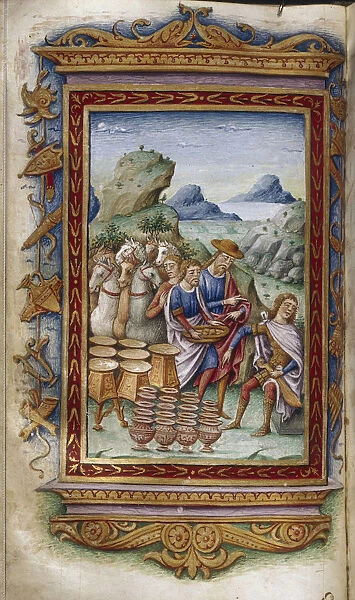 Achilles refusing gifts (Illustration for The Heroides by Ovid), 1485-1499. Artist: Majorana, Cristoforo (active ca. 1480-1494)