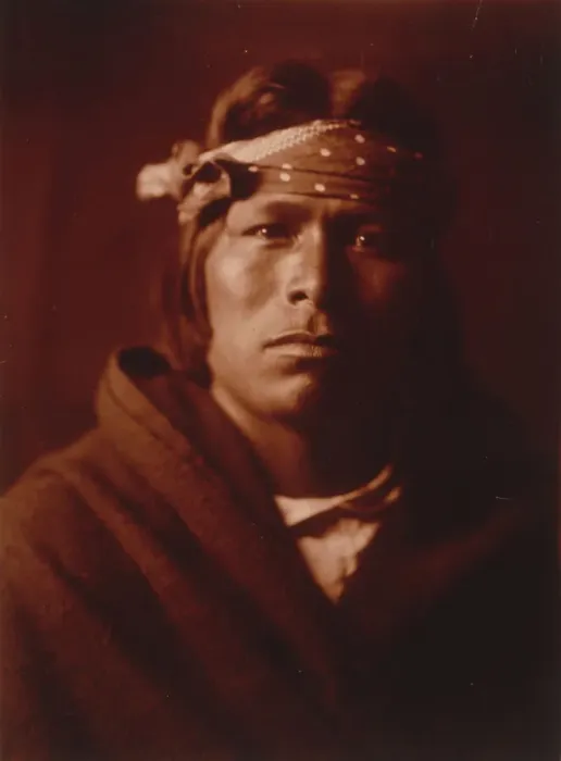 Framed Print : An Acoma man, c1904. Creator: Edward Sheriff Curtis Framed Print : An Acoma man, c1904. Creator: Edward Sheriff Curtis
