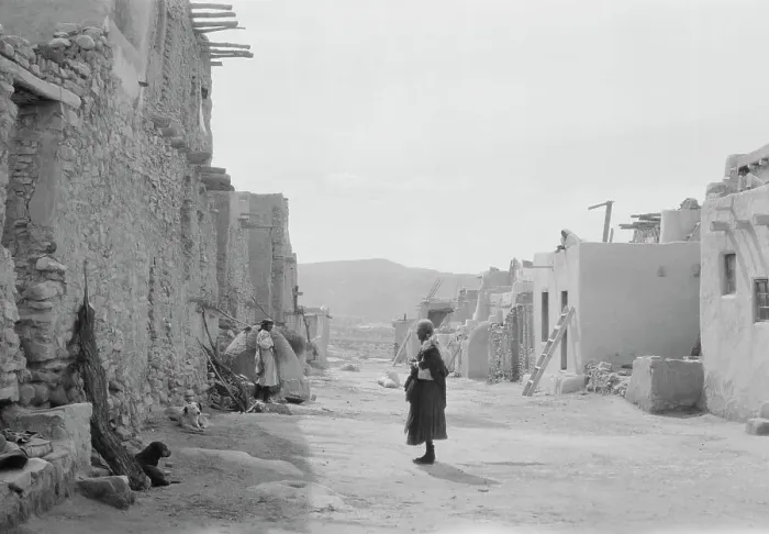 Framed Print : Acoma, New Mexico area views, between 1899 and 1928. Creator: Arnold Genthe Framed Print : Acoma, New Mexico area views, between 1899 and 1928. Creator: Arnold Genthe