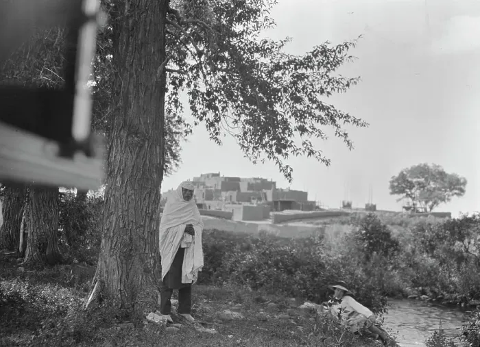 Framed Print : Acoma, New Mexico area views, between 1899 and 1928. Creator: Arnold Genthe Framed Print : Acoma, New Mexico area views, between 1899 and 1928. Creator: Arnold Genthe