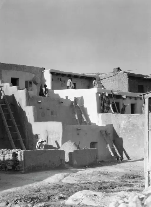 Framed Print : Acoma, New Mexico area views, between 1899 and 1928. Creator: Arnold Genthe Framed Print : Acoma, New Mexico area views, between 1899 and 1928. Creator: Arnold Genthe