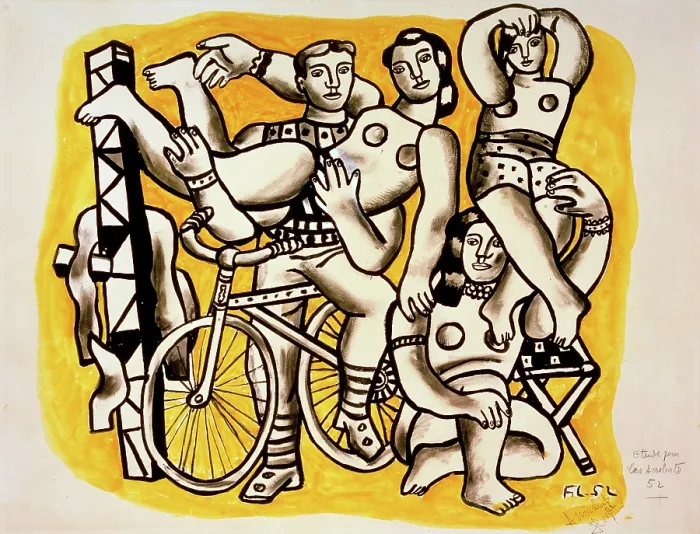 Framed Print : Acrobats, 1952. Creator: Fernand Leger. Acrobats, 1952. Creator: Fernand Leger Framed Print : Acrobats, 1952. Creator: Fernand Leger. Acrobats, 1952. Creator: Fernand Leger