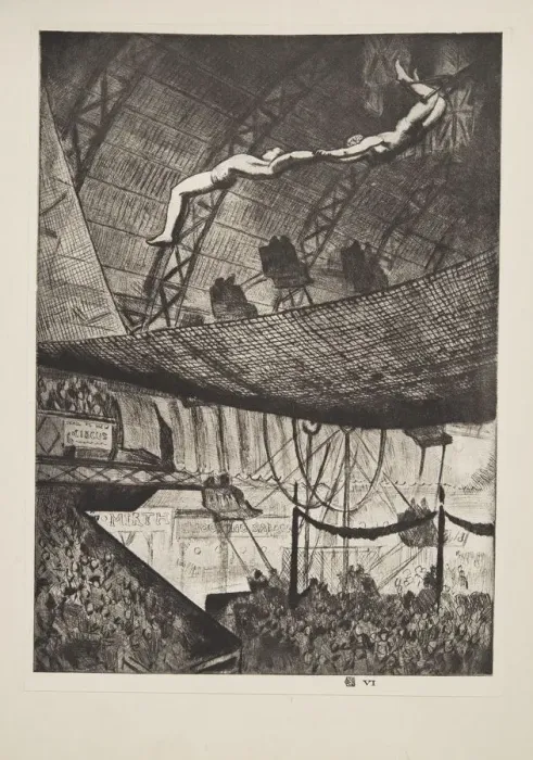 Framed Print : Acrobats, pub. 1925. Creator: Laura Knight (1877 - 1970) Framed Print : Acrobats, pub. 1925. Creator: Laura Knight (1877 - 1970)
