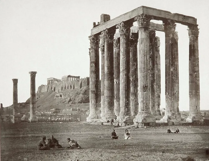 Framed Print : The Acropolis, Athens, 1854. Creator: James Robertson Framed Print : The Acropolis, Athens, 1854. Creator: James Robertson