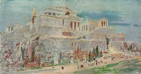 The Acropolis, Athens, after the Roman Restoration, c1923. Artist: William Walcot