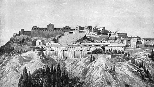 The Acropolis of Pergamon, 1902. Artist: O Schulz