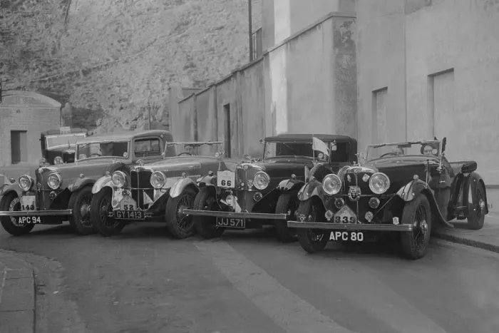 Framed Print : ACs of WAE and CF Hurlock at the RAC Rally, 1933. Artist: Bill Brunell Framed Print : ACs of WAE and CF Hurlock at the RAC Rally, 1933. Artist: Bill Brunell