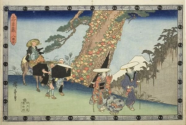 Act 8 (Hachidanme), from the series 'Storehouse of Loyal Retainers (Chushingura)', c. 1834 / 39. Creator: Ando Hiroshige. Act 8 (Hachidanme), from the series 'Storehouse of Loyal Retainers (Chushingura)', c. 1834 / 39. Creator: Ando Hiroshige