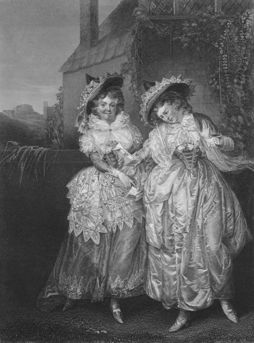 Framed Print : Act II Scene i from The Merry Wives of Windsor, c19th century Framed Print : Act II Scene i from The Merry Wives of Windsor, c19th century