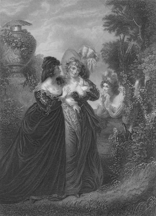Framed Print : Act III Scene i from Much Ado About Nothing, c19th century Framed Print : Act III Scene i from Much Ado About Nothing, c19th century
