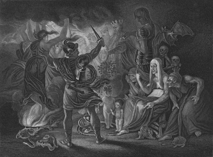 Framed Print : Act IV Scene i from Macbeth, c19th century Framed Print : Act IV Scene i from Macbeth, c19th century