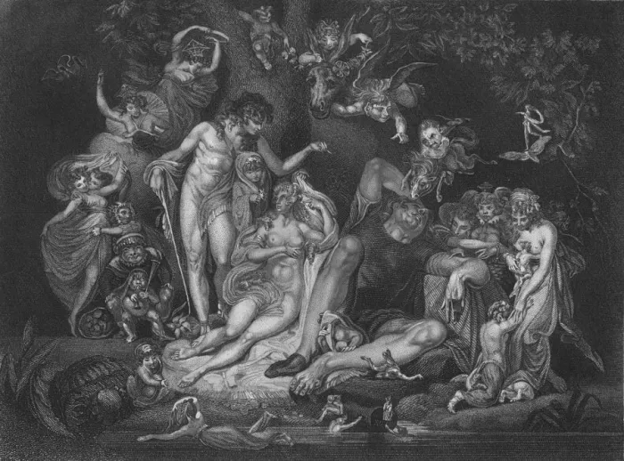 Framed Print : Act IV Scene i from A Midsummer Nights Dream, c19th century Framed Print : Act IV Scene i from A Midsummer Nights Dream, c19th century