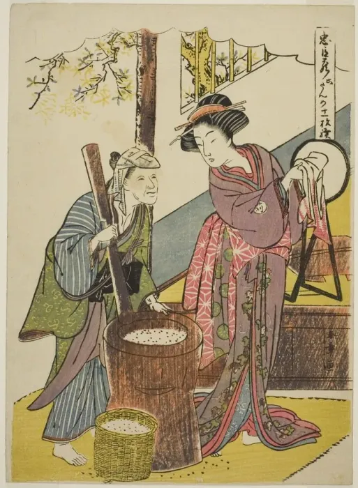 Framed Print : Act Six: Yoichibei's House from the play Chushingura (Treasury of Loyal Retainers), Japan, c. 1779 / 80 Creator: Shunsho