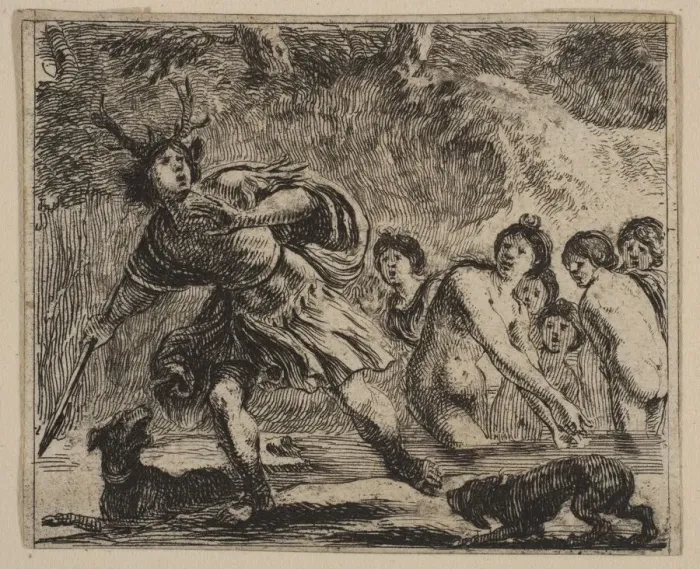 Framed Print : Acteon, from Game of Mythology (Jeu de la Mythologie), 1644 Framed Print : Acteon, from Game of Mythology (Jeu de la Mythologie), 1644