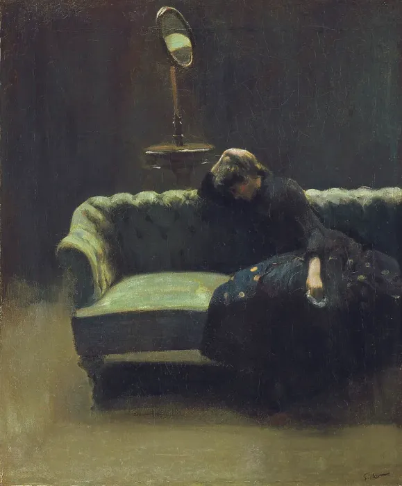 Framed Print : The Acting Manager or Rehearsal: The End of the Act, ca 1885-1886. Creator: Sickert, Walter Richard (1860-1942)