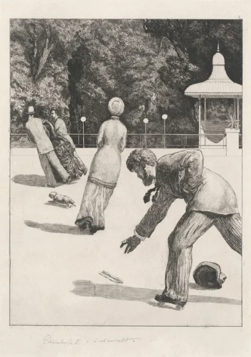 Framed Print : Action (Handlung), 1878 / 1880. Creator: Max Klinger Framed Print : Action (Handlung), 1878 / 1880. Creator: Max Klinger