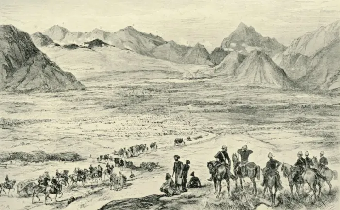 Framed Print : The Action on the Heights Above Charasia, October 6, 1879, (1901). Creator: Unknown Framed Print : The Action on the Heights Above Charasia, October 6, 1879, (1901). Creator: Unknown